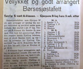 resultater børsesjøstafetten 1950-51-A